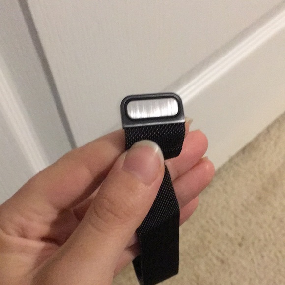 Black Steel Mesh Apple Watch Band - Picture 15 of 15